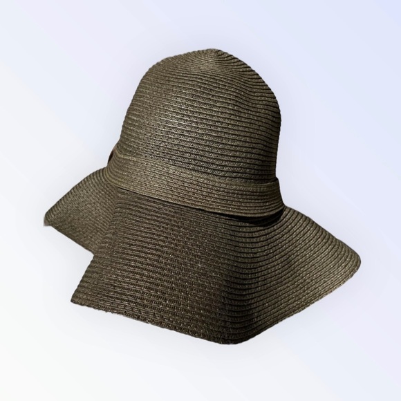 🌻Brown FLOPPY Brown Outdoors Beach Pool Summer Brimmed Hat {One Size} - Picture 7 of 10